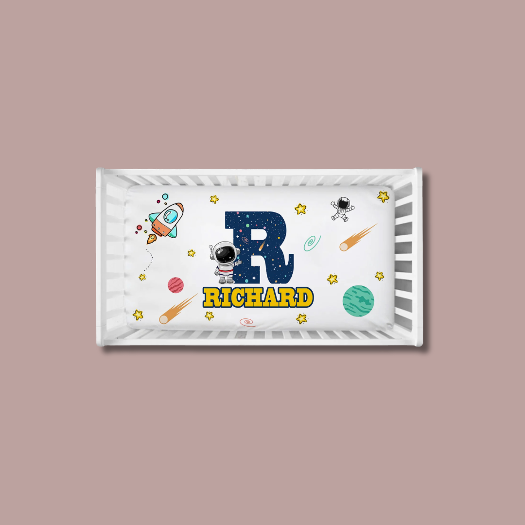 Personalized GalaxySpace Crib Bedding Set